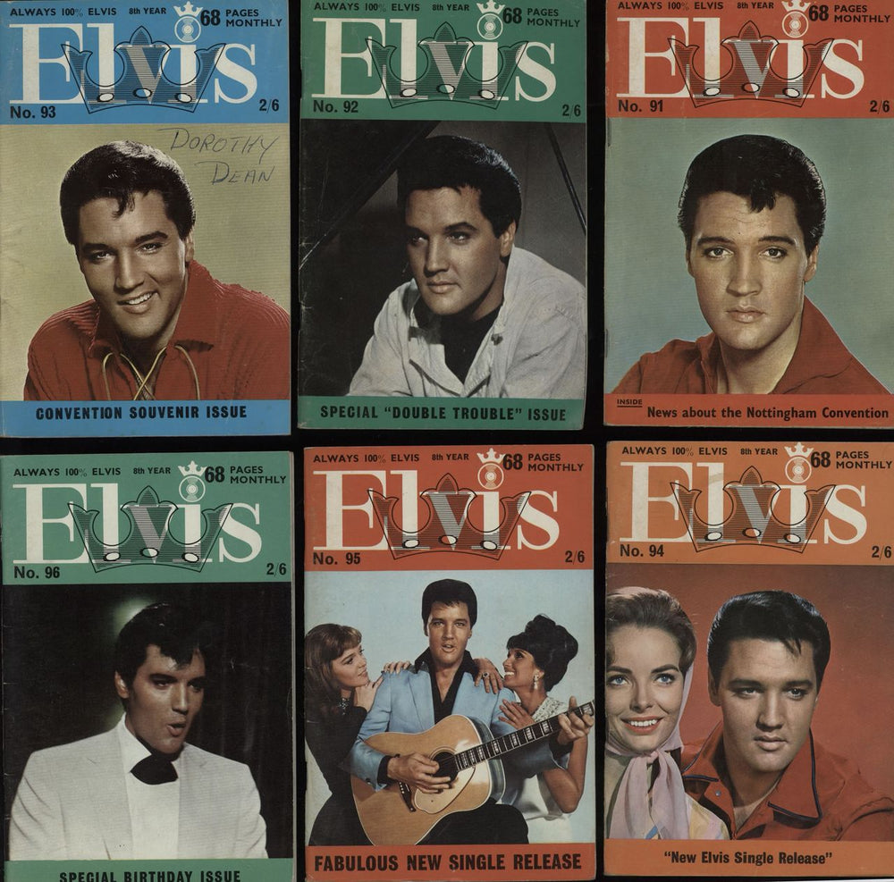 Elvis Presley Elvis Monthly - 8th Year - 12 Issues UK magazine ELVIS MONTHLY