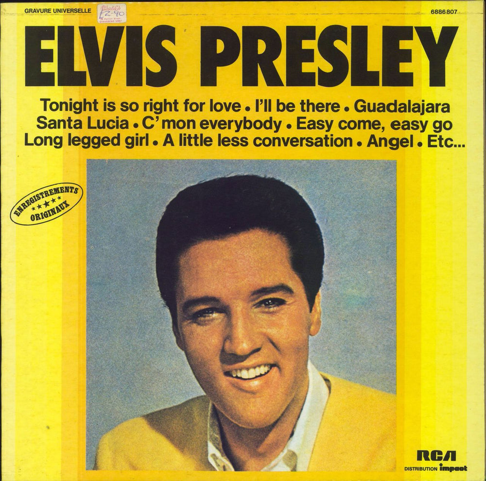 Elvis Presley Elvis Presley French vinyl LP album (LP record) 6886807