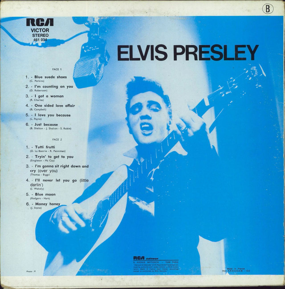 Elvis Presley Elvis Presley French vinyl LP album (LP record)