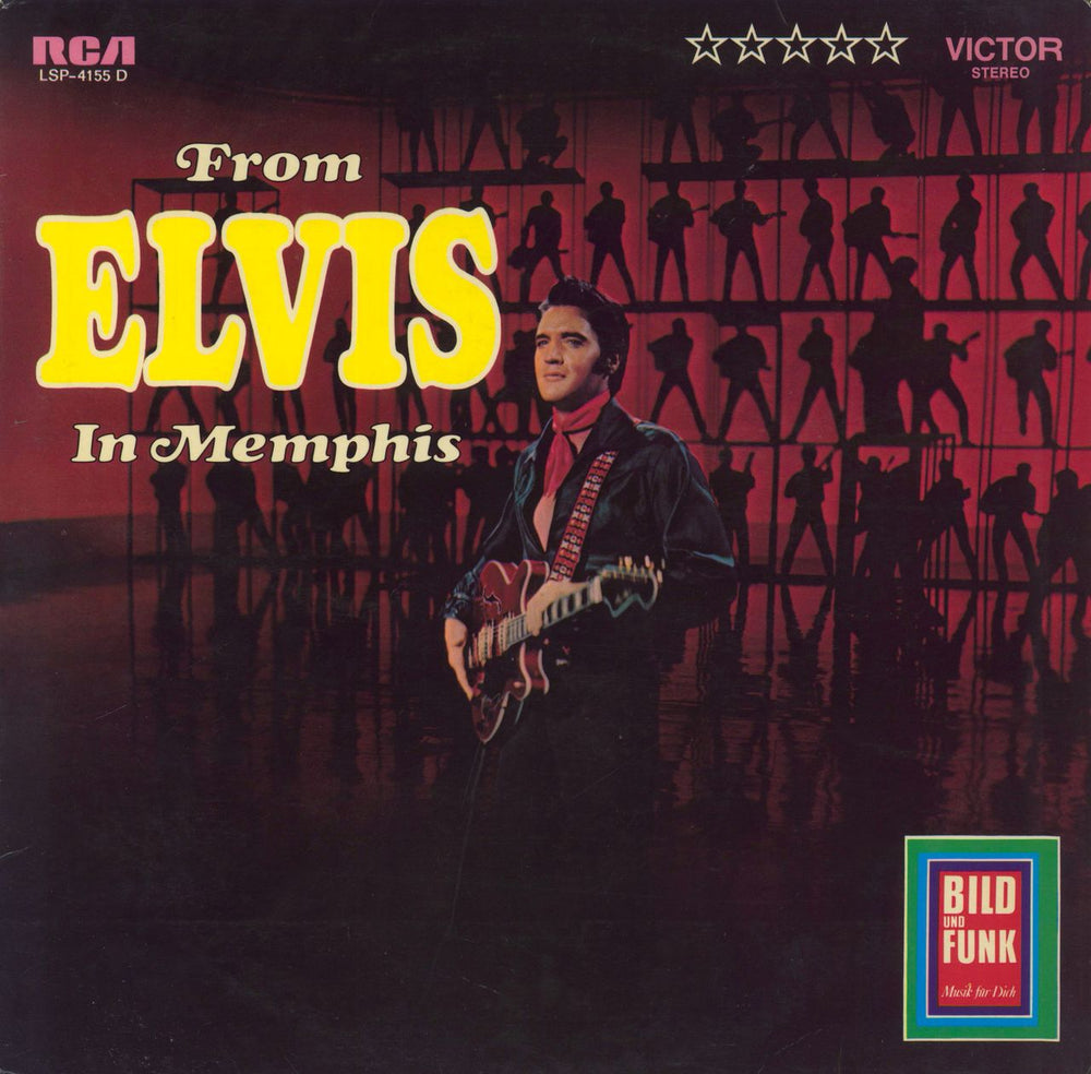 Elvis Presley From Elvis In Memphis - EX German vinyl LP album (LP record) LSP-4155D