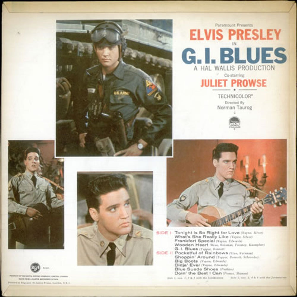 Elvis Presley G.I. Blues - 2nd UK vinyl LP album (LP record) ELVLPGI68378