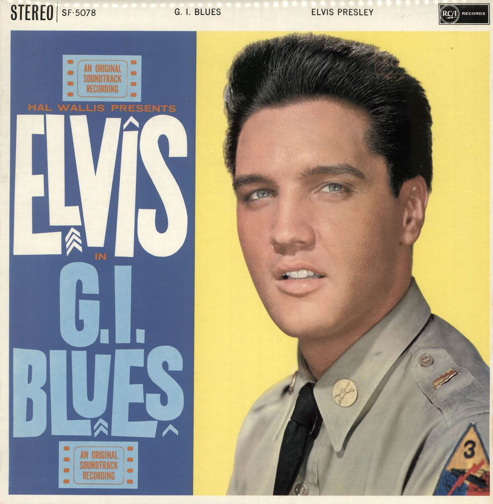 Elvis Presley G.I. Blues - US Vinyl UK vinyl LP album (LP record) SF-5078