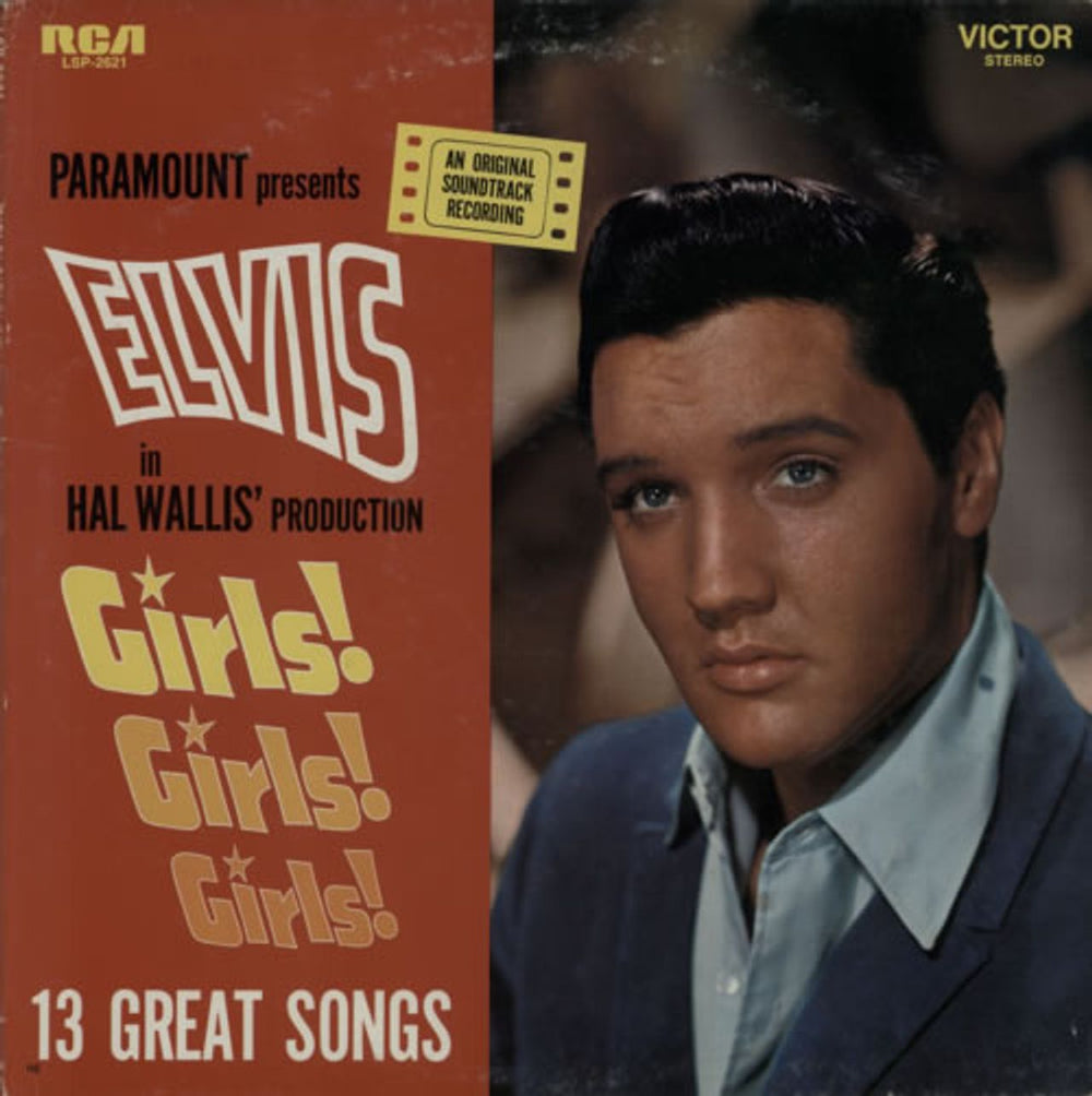 Elvis Presley Girls! Girls! Girls! US vinyl LP album (LP record) LSP-2621