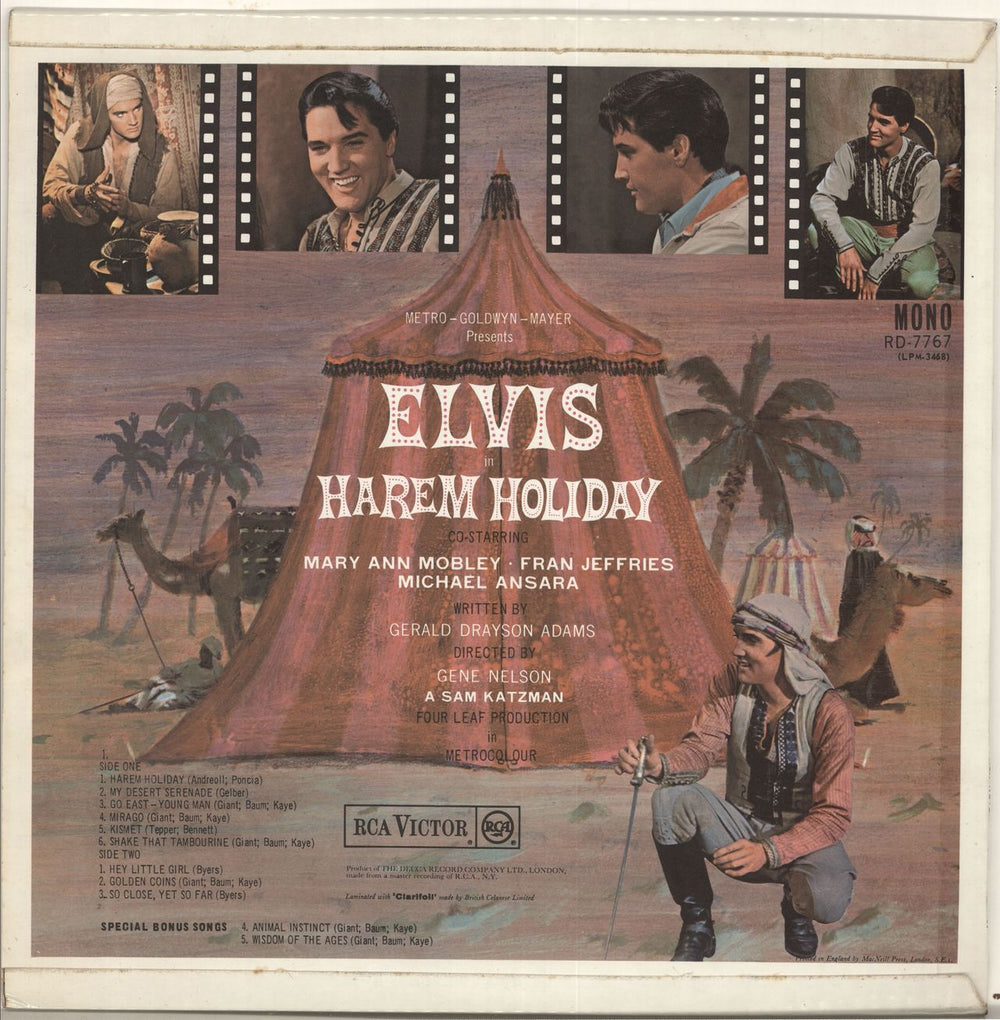 Elvis Presley Harem Holiday - 1st UK vinyl LP album (LP record) ELVLPHA139178