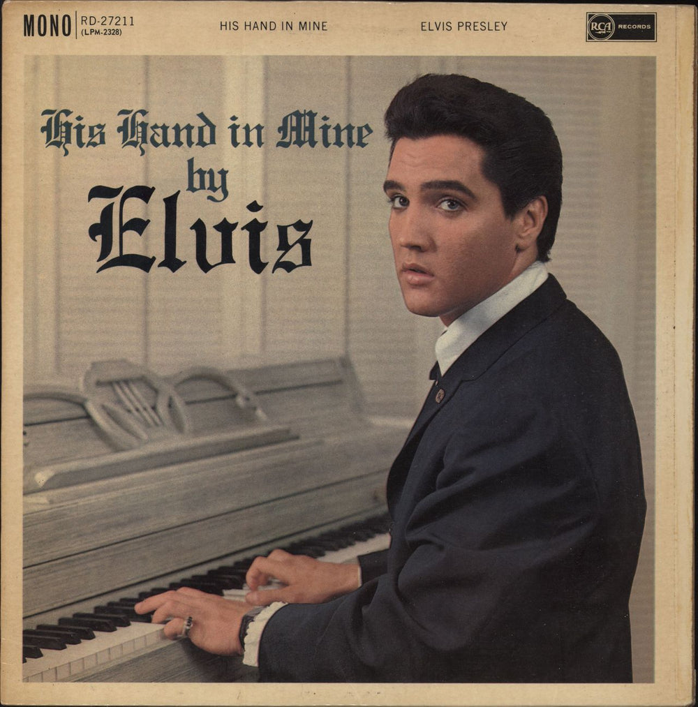 Elvis Presley His Hand In Mine - 1st - VG UK vinyl LP album (LP record) RD-27211