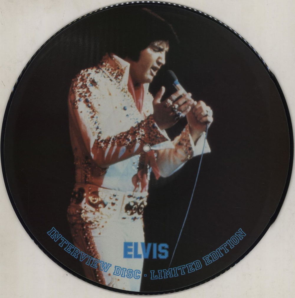 Elvis Presley Interview Disc UK picture disc LP (vinyl picture disc album) INTERVIEW DISC