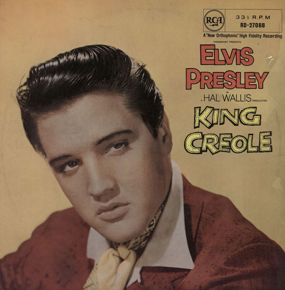 Elvis Presley King Creole - 1/59 Dated slv - VG UK vinyl LP album (LP record) RD-27088