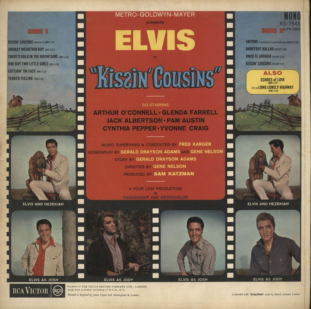 Elvis Presley Kissin Cousins - Red Spot - EX UK vinyl LP album (LP record)