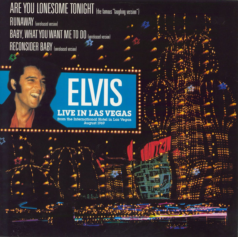 Elvis Presley Live In Las Vegas UK 12" vinyl single (12 inch record / Maxi-single) PT49178