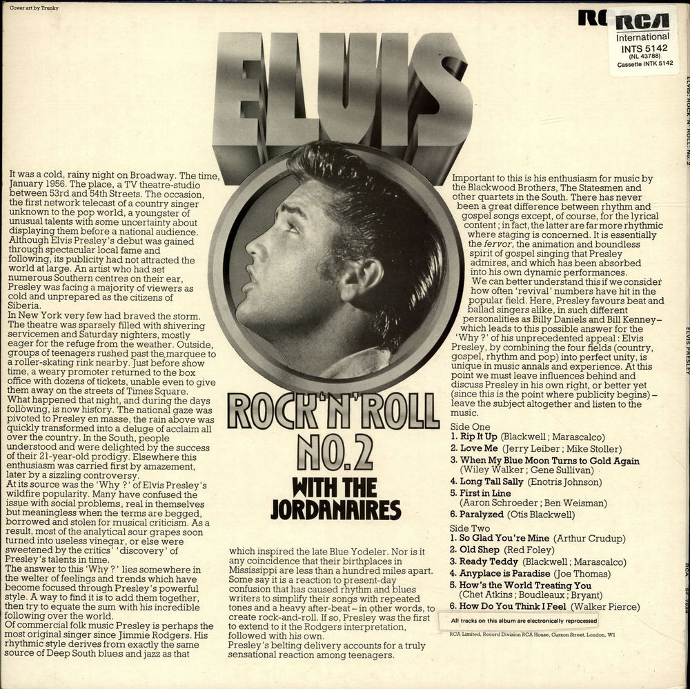 Elvis Presley Rock 'N' Roll No. 2  UK vinyl LP album (LP record)