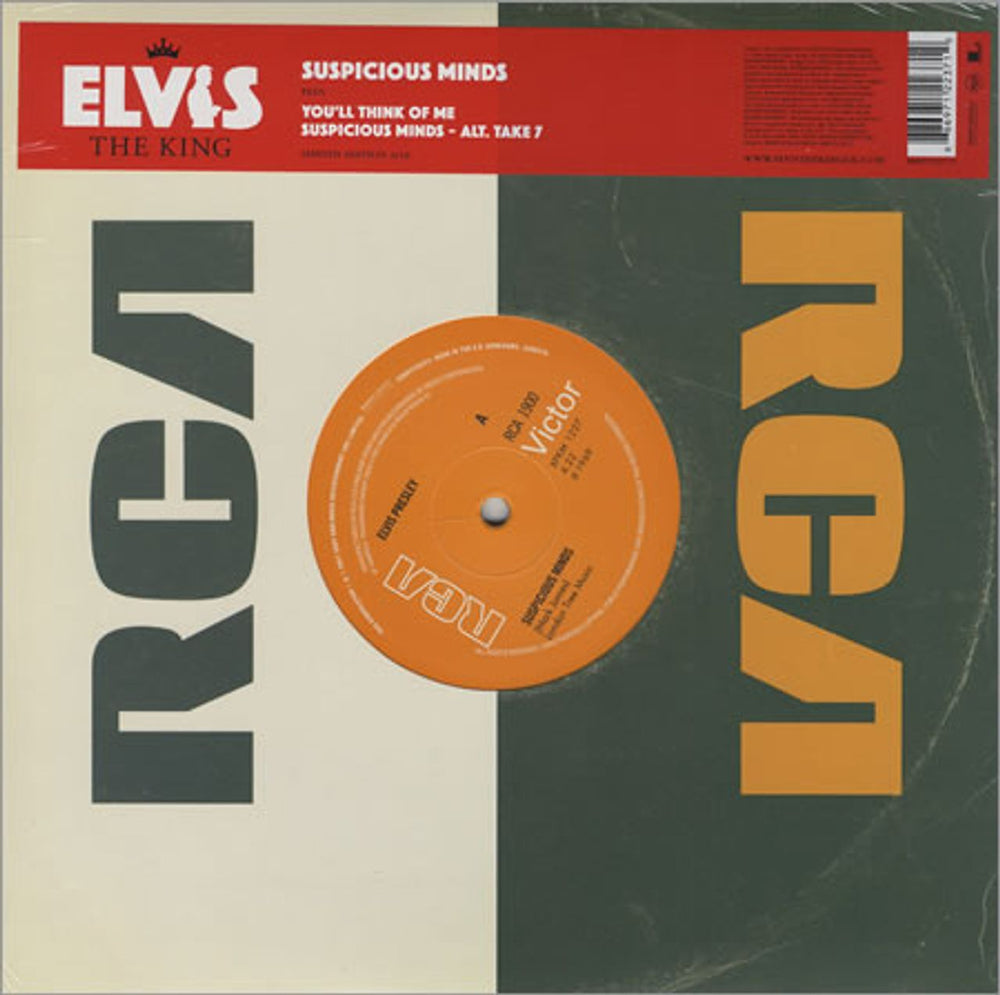 Elvis Presley Suspicious Minds UK 10" vinyl single (10 inch record) 88697122371