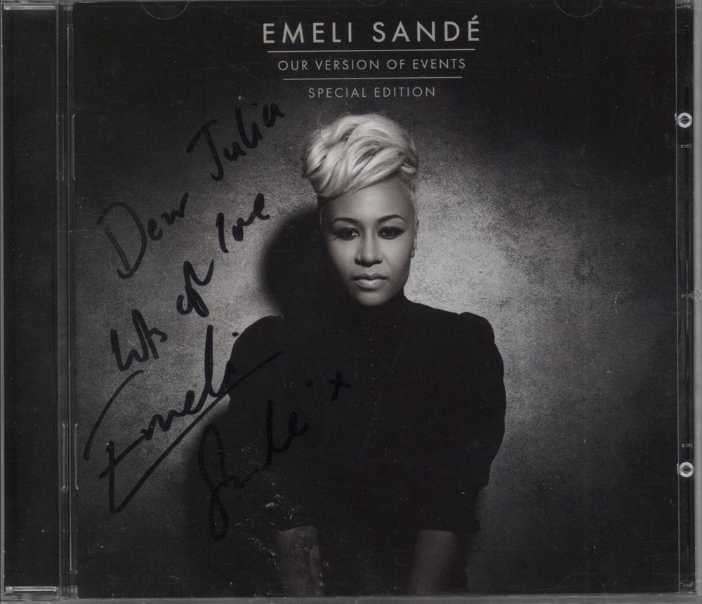 Emeli Sande Our Version Of Events - Autographed UK CD album (CDLP) CDVY3094