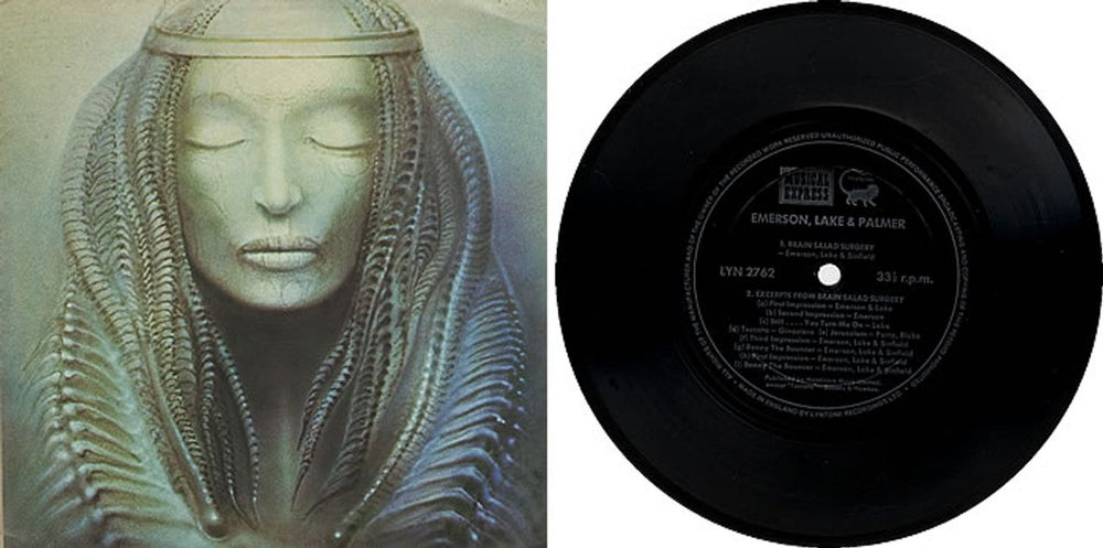 Emerson Lake & Palmer Excerpts From Brain Salad Surgery UK Promo 7" vinyl single (7 inch record / 45) ELP07EX296677