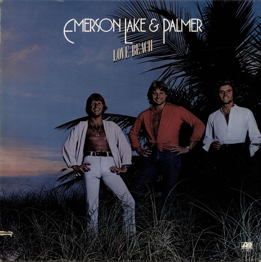 Emerson Lake & Palmer Love Beach US vinyl LP album (LP record) SD19211