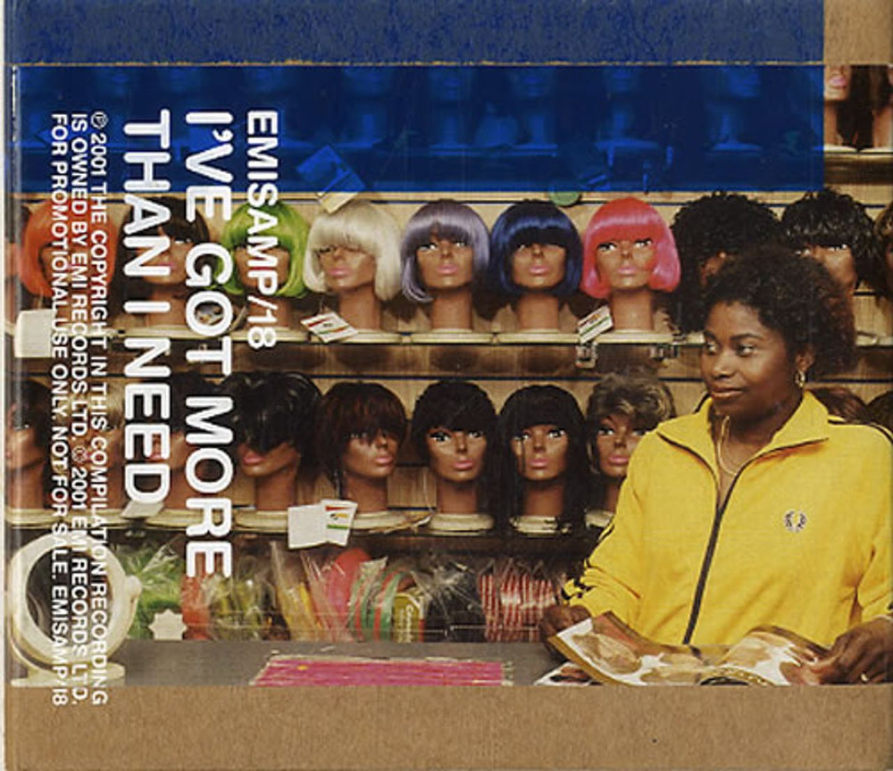 EMI Records I've Got More Than I Need UK Promo CD album (CDLP) EMISAMP/18