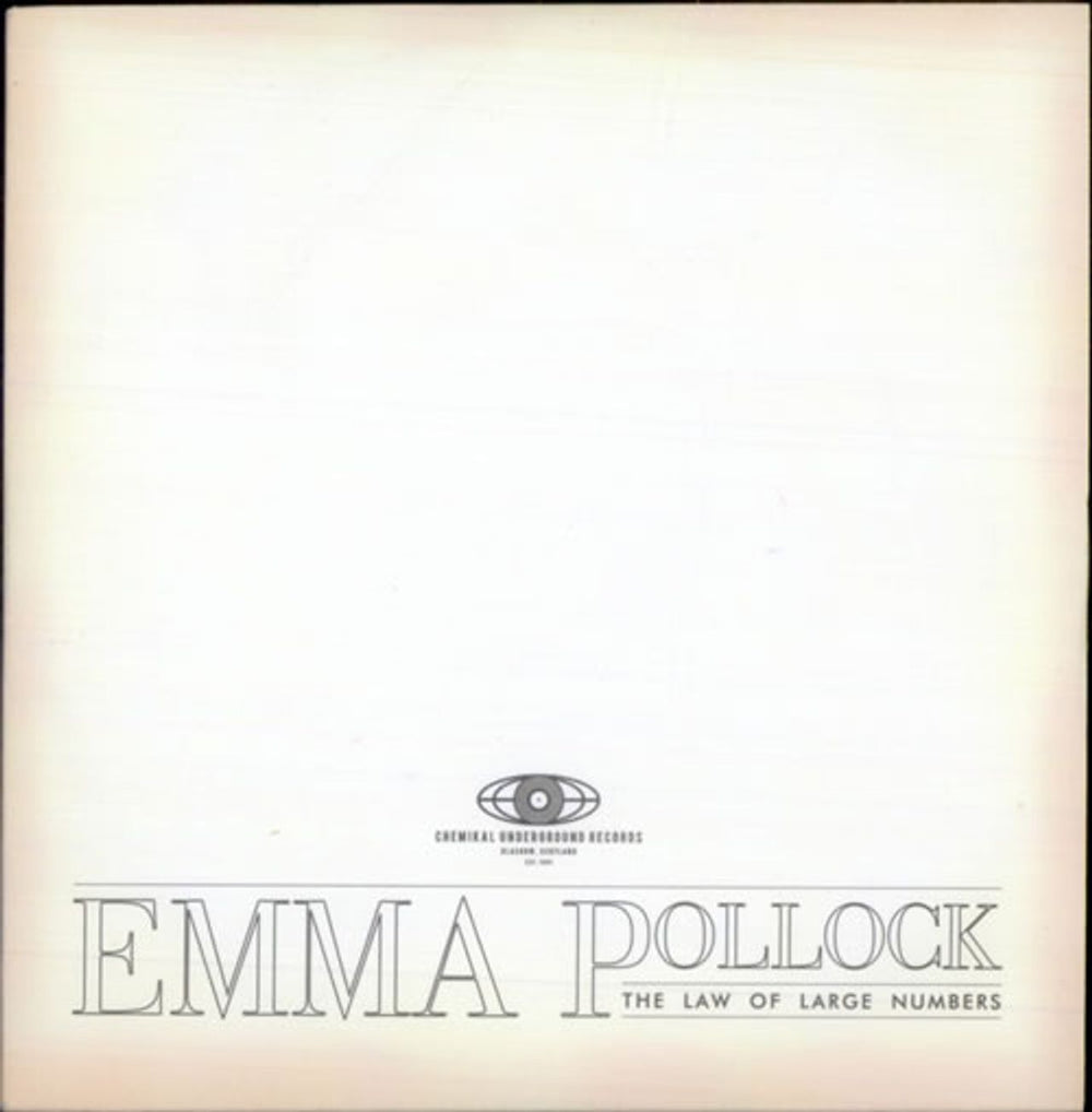 Emma Pollock The Law Of Large Numbers US Promo CD album (CDLP) PCHEM129CD