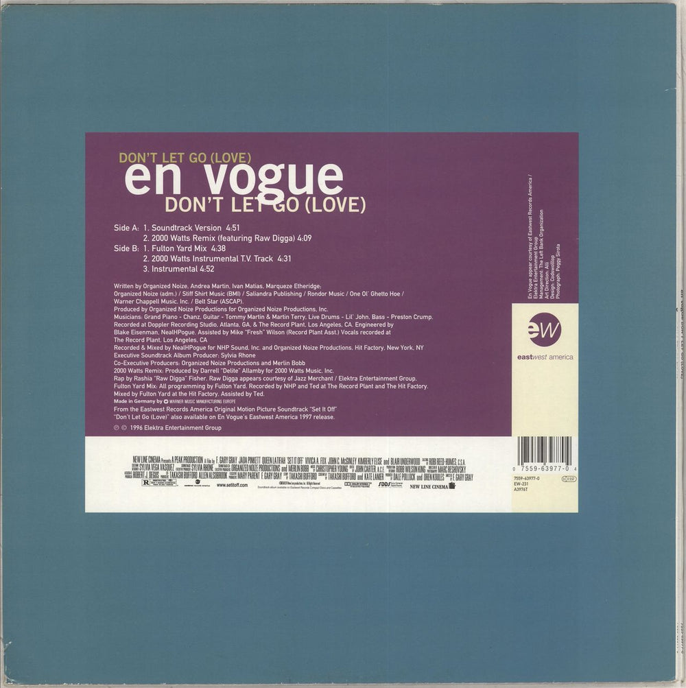 En Vogue Don't Let Go (Love) UK 12" vinyl single (12 inch record / Maxi-single) 075596397704