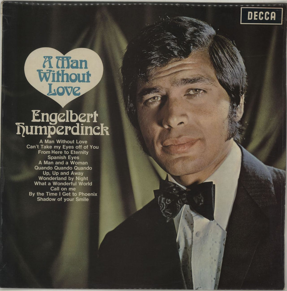 Engelbert Humperdinck (Singer) A Man Without Love - 1st UK vinyl LP album (LP record) LK4939