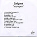 Enigma Voyageur UK Promo CD-R acetate CD-R ACETATE