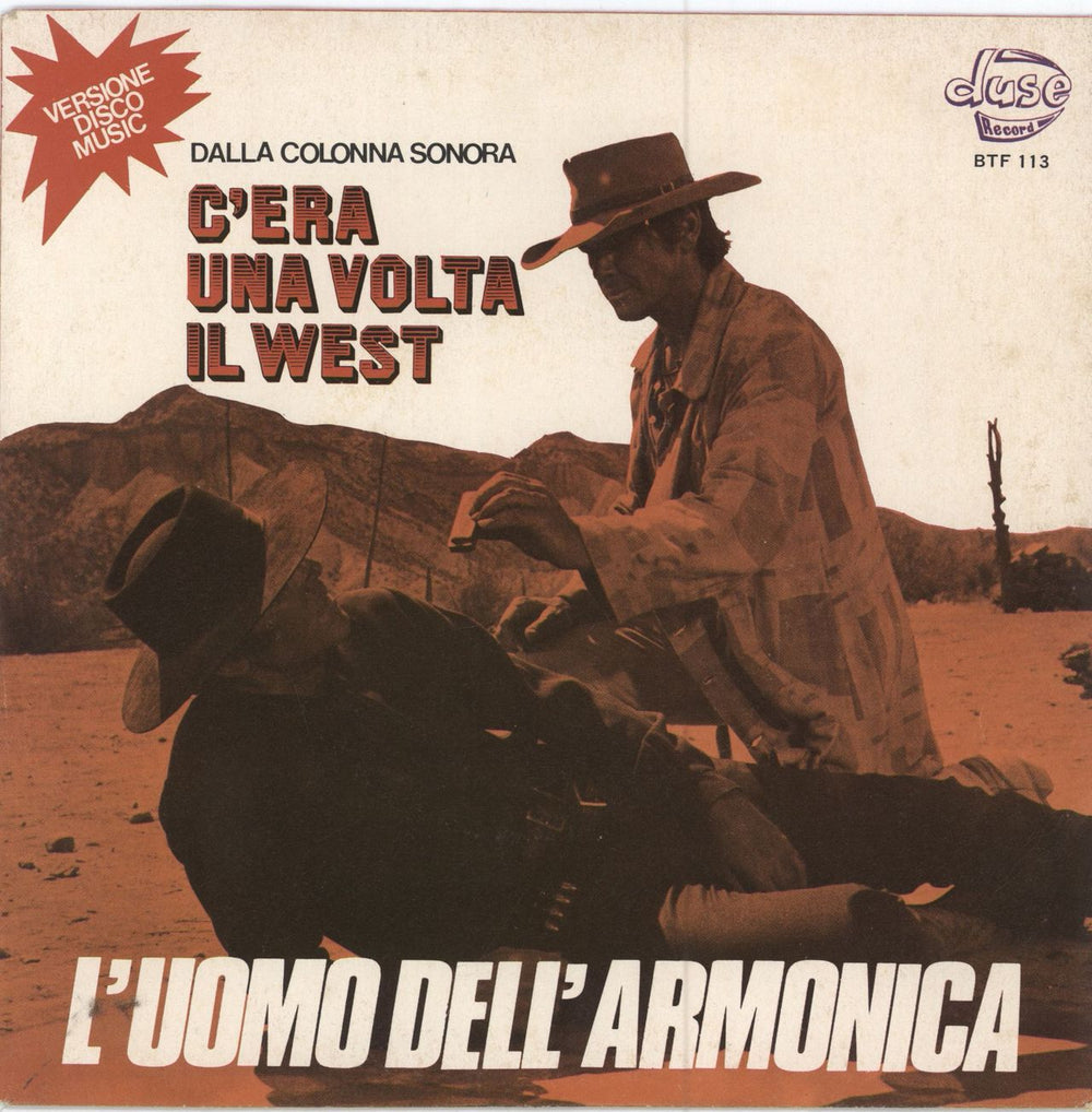 Ennio Morricone L'Uomo Dell'Armonica Italian 7" vinyl single (7 inch record / 45) BTF113