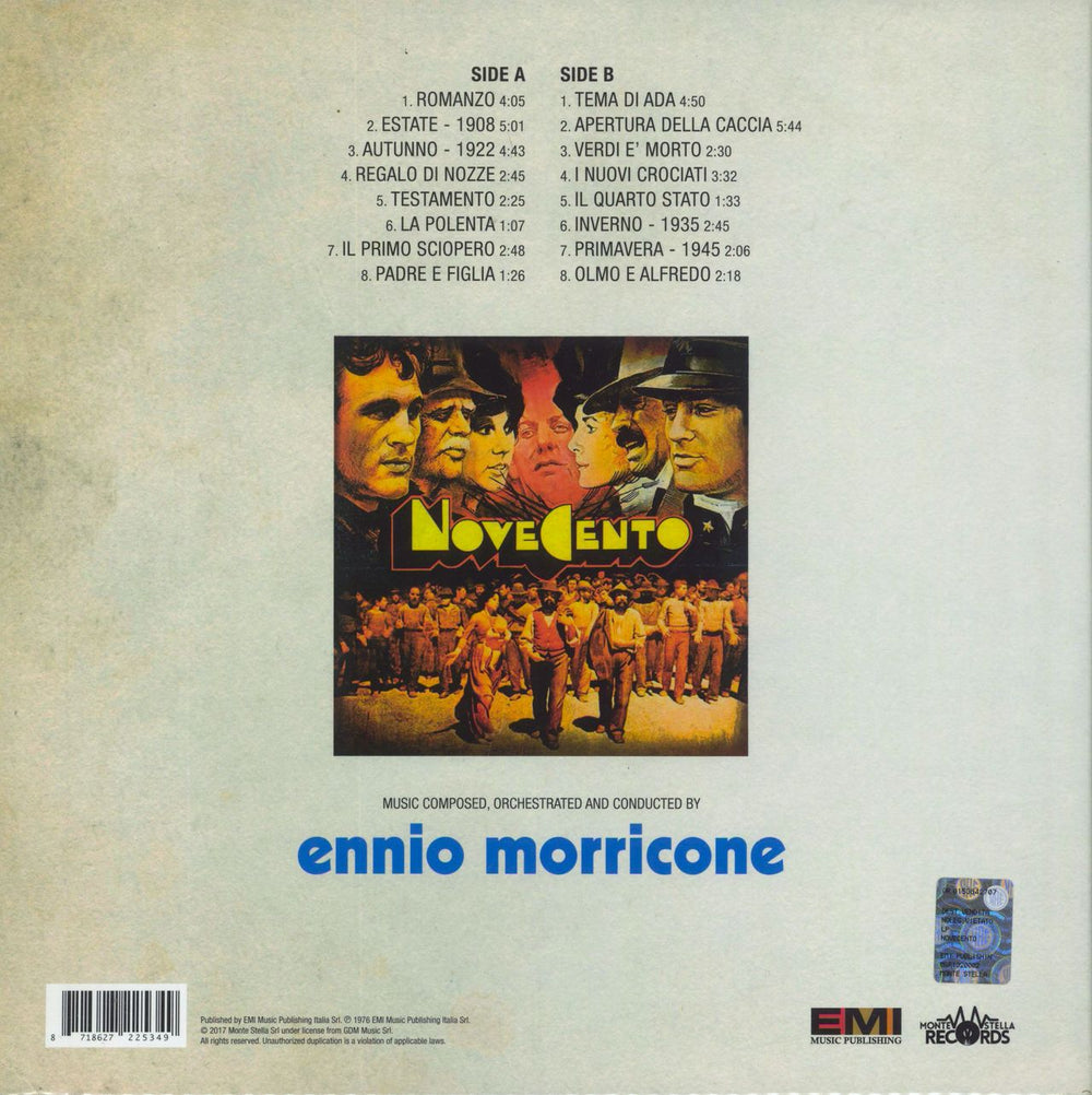 Ennio Morricone Novecento OST - 180gm Red Vinyl Italian vinyl LP album (LP record) 8718627225349