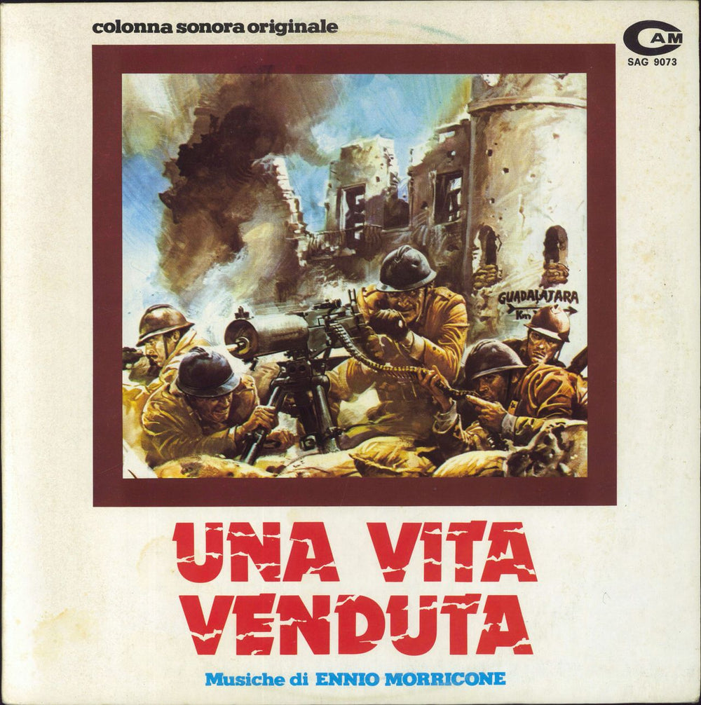 Ennio Morricone Una Vita Venduta Italian vinyl LP album (LP record) SAG9073