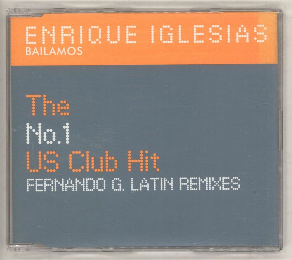 Enrique Iglesias Bailamos - Fernando G. Latin Remixes US Promo CD single (CD5 / 5") 497156-2