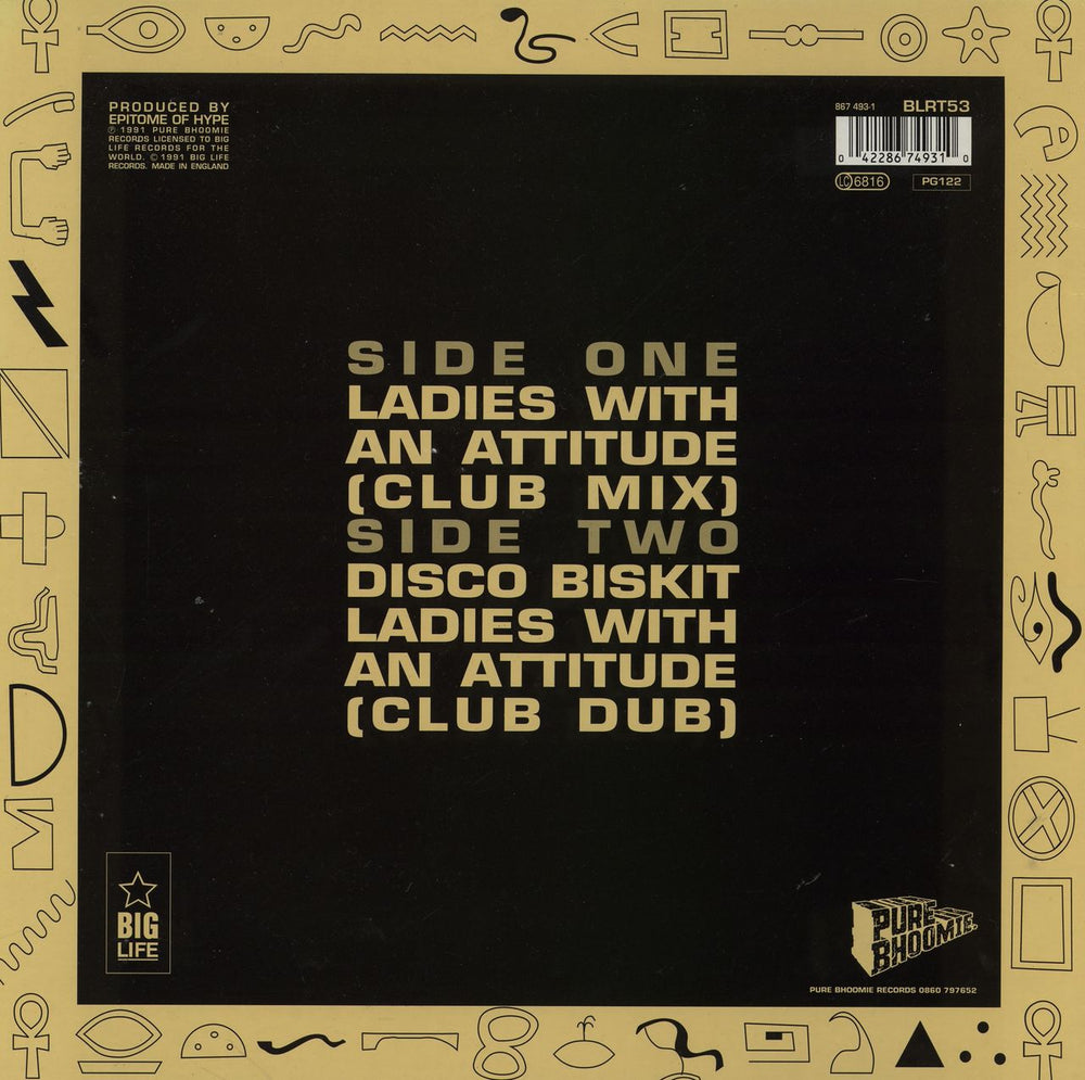 Epitome Of Hype Ladies With An Attitude UK 12" vinyl single (12 inch record / Maxi-single) 042286749310