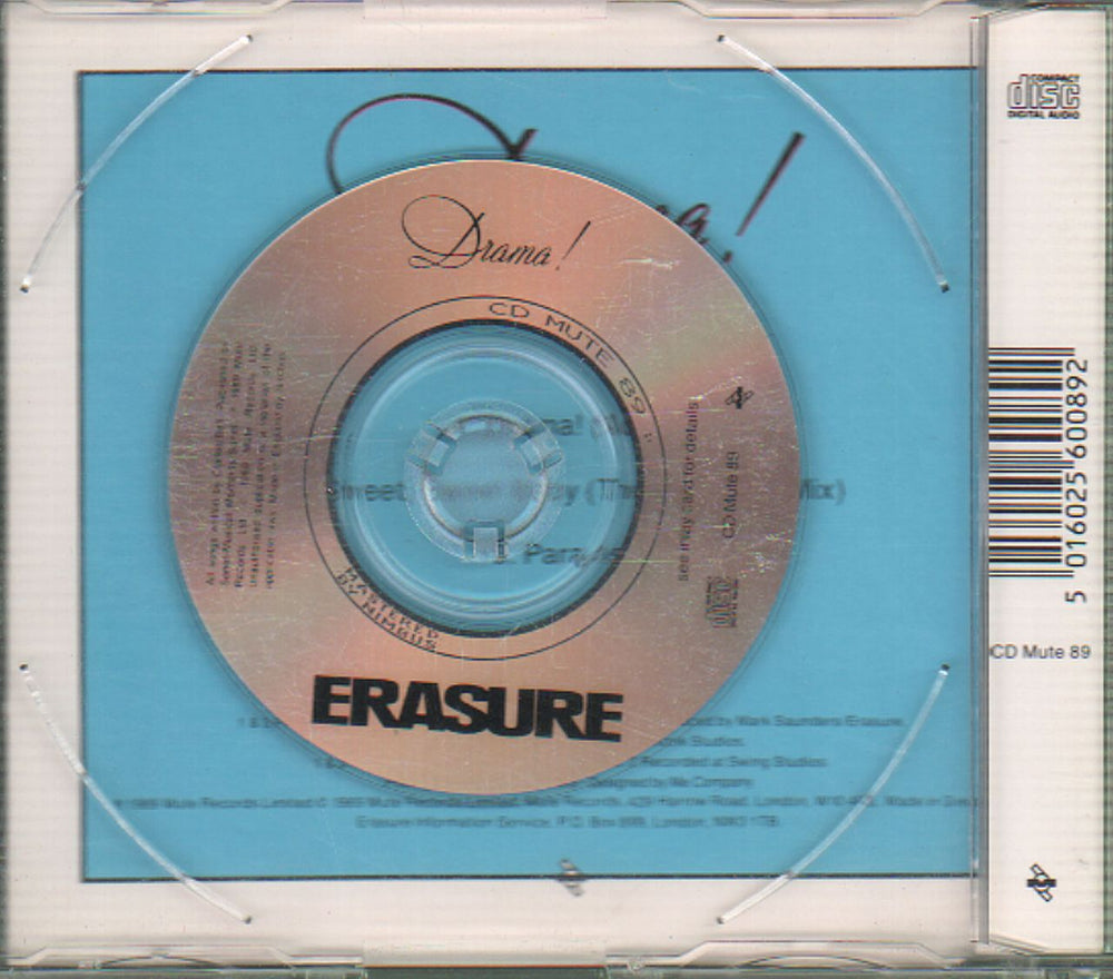 Erasure Drama! UK 3" CD single (CD3) ERAC3DR12915