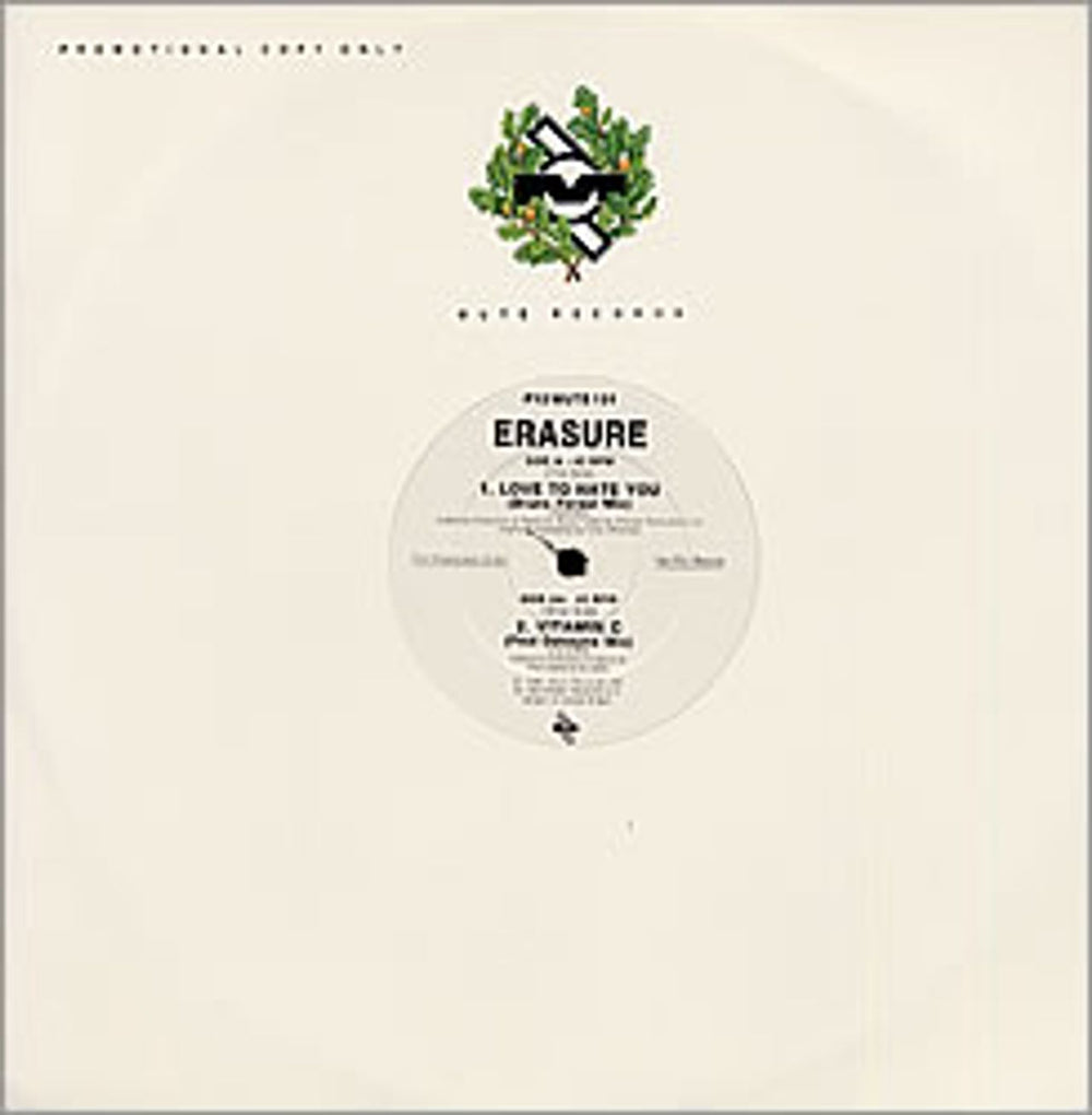 Erasure Love To Hate You (Bruce Forest Mix) UK Promo 12" vinyl single (12 inch record / Maxi-single) ERA12LO11477