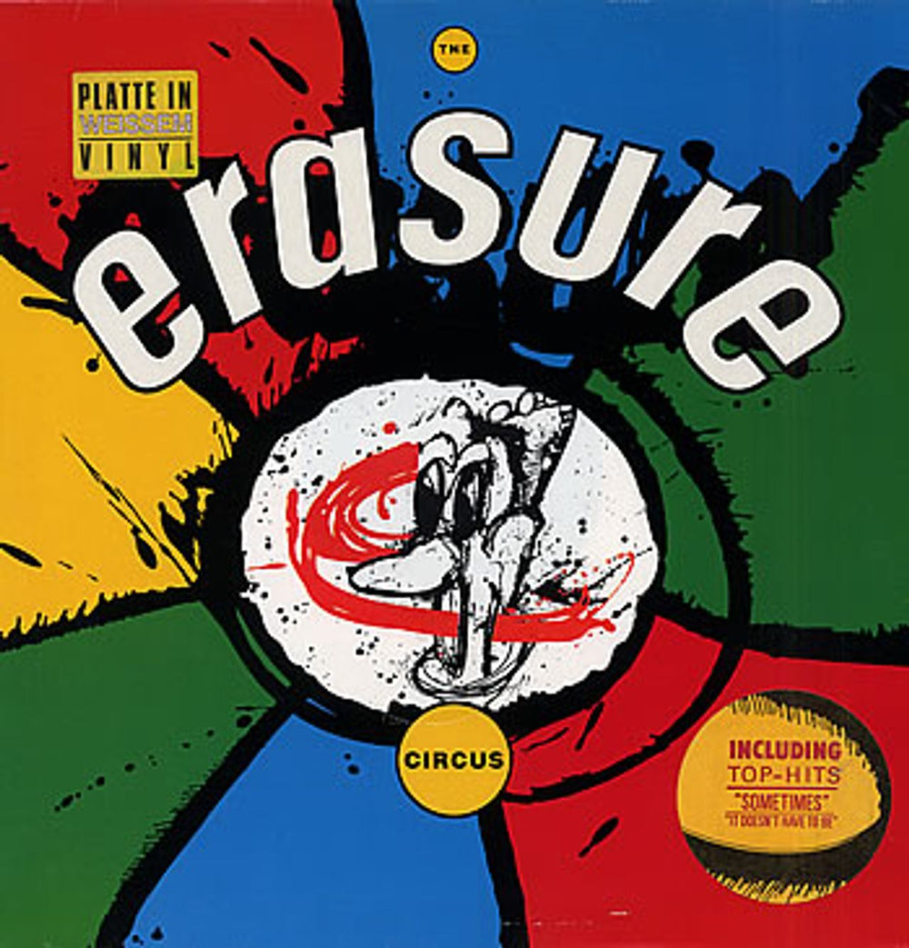 Erasure The Circus - White Vinyl German vinyl LP album (LP record) INT146.831