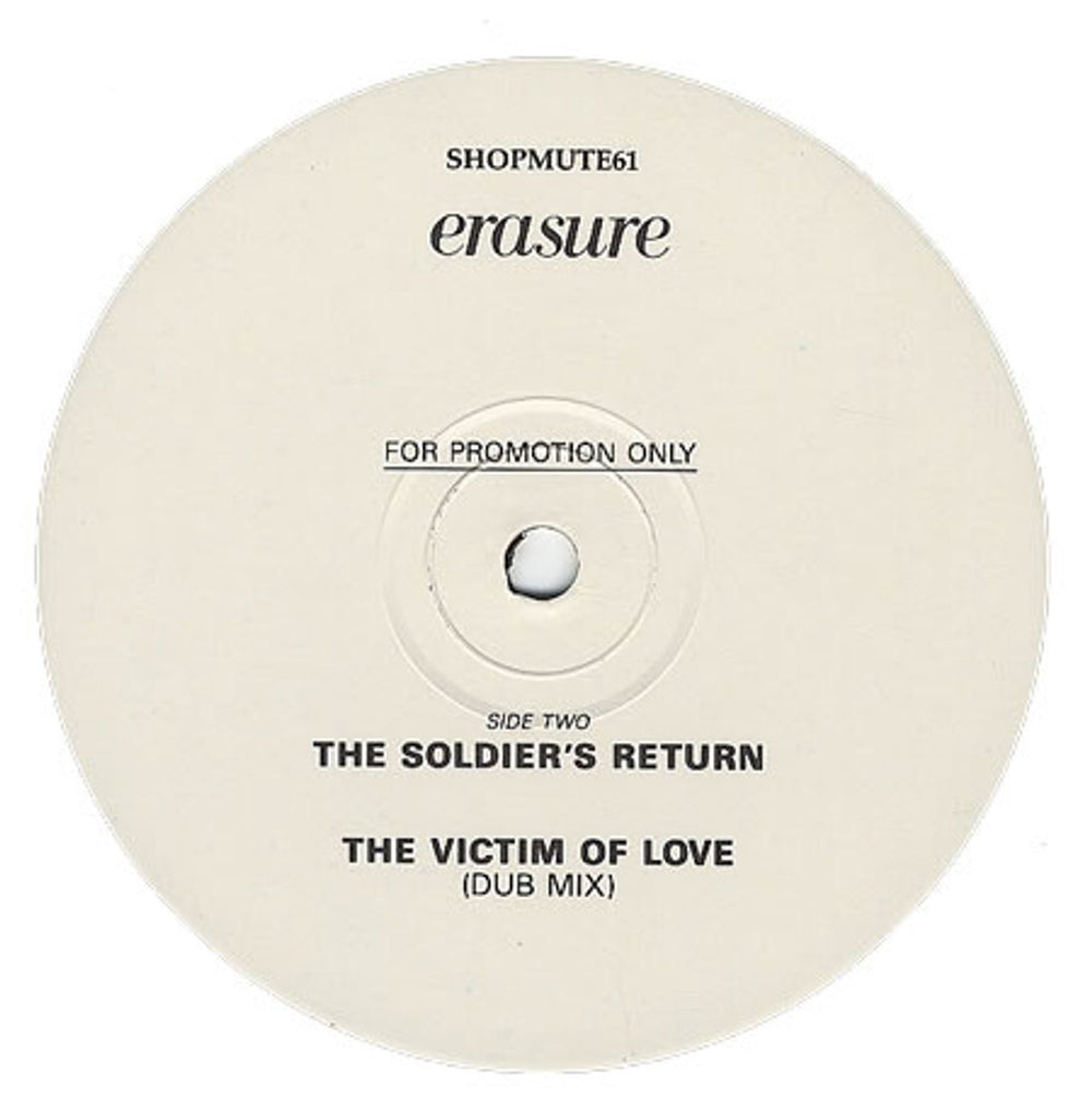 Erasure Victim Of Love UK Promo 12" vinyl single (12 inch record / Maxi-single) SHOPMUTE61