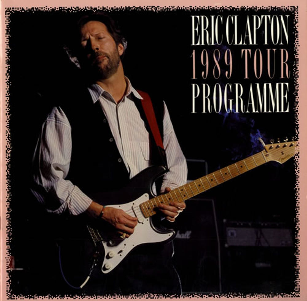 Eric Clapton 1989 Tour + Ticket stub UK tour programme TOUR PROGRAMME + TICKET