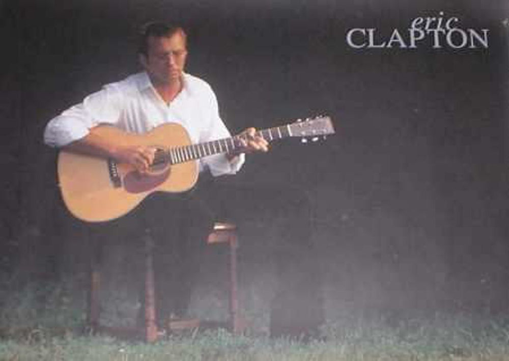 Eric Clapton Acoustic Portrait Japanese Promo poster PROMO POSTER 23 X 17