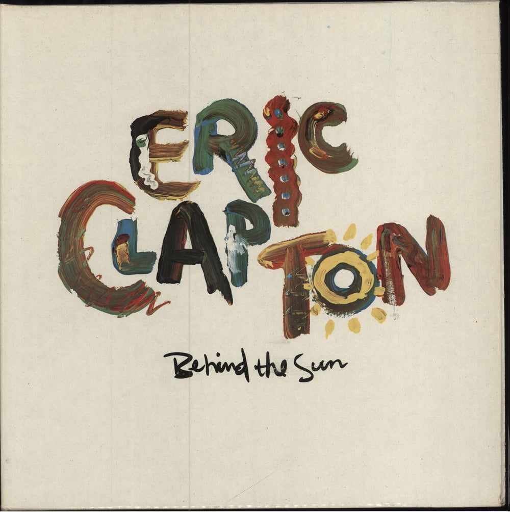 Eric Clapton Behind The Sun Greek vinyl LP album (LP record) 925166-1