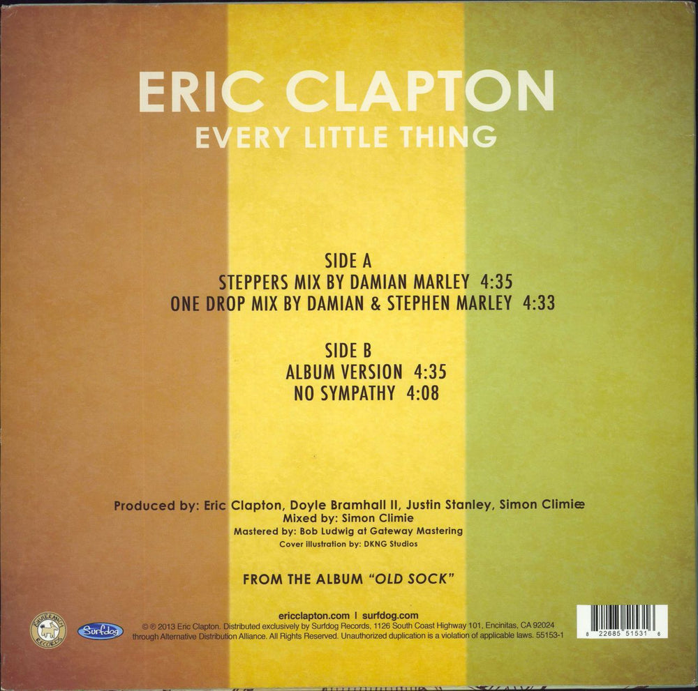 Eric Clapton Every Little Thing US 12" vinyl single (12 inch record / Maxi-single) 822685515316