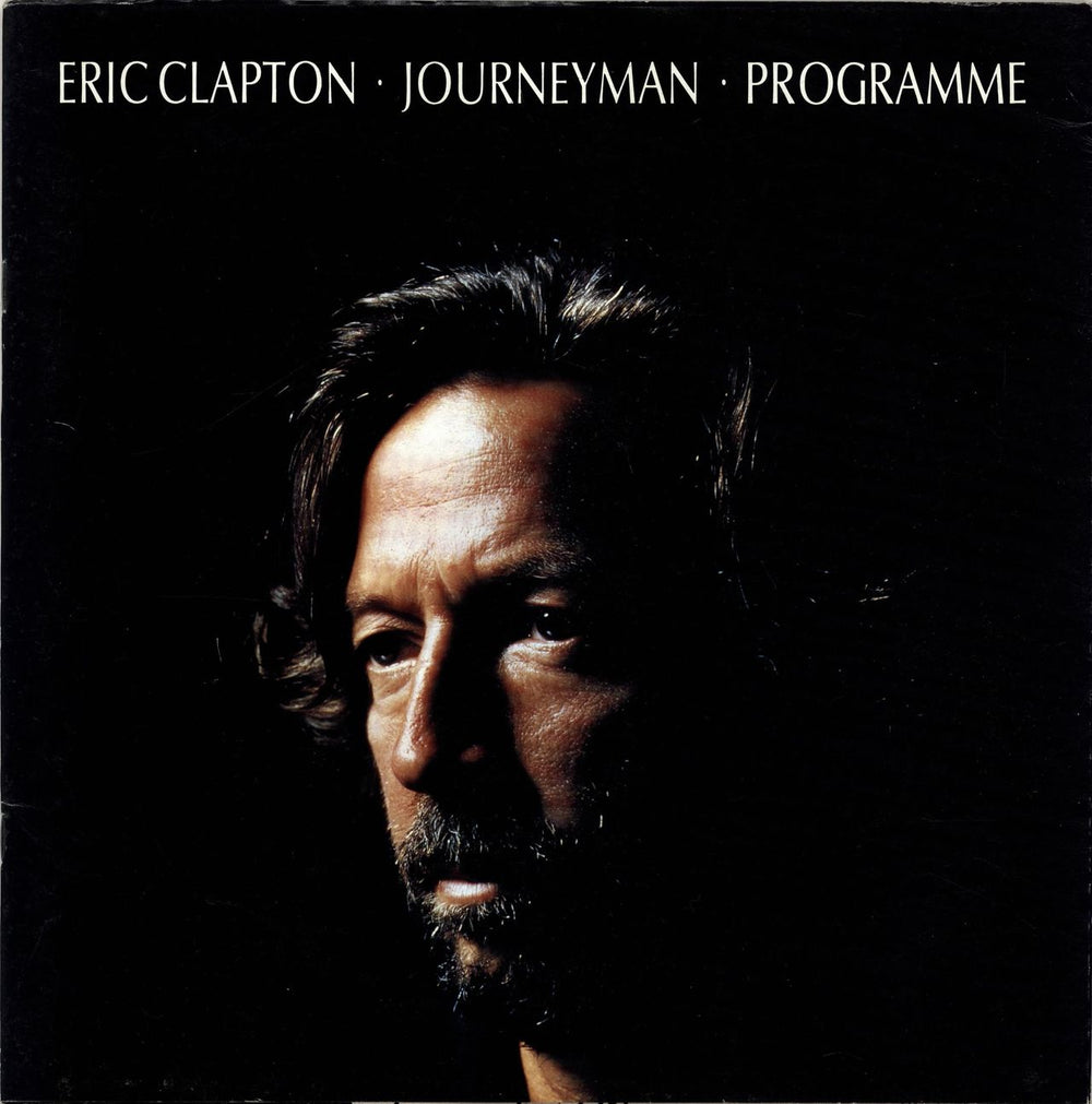 Eric Clapton Journeyman + ticket stub UK tour programme TOUR PROGRAMME + TICKET