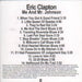 Eric Clapton Me And Mr Johnson US Promo CD-R acetate CD-R