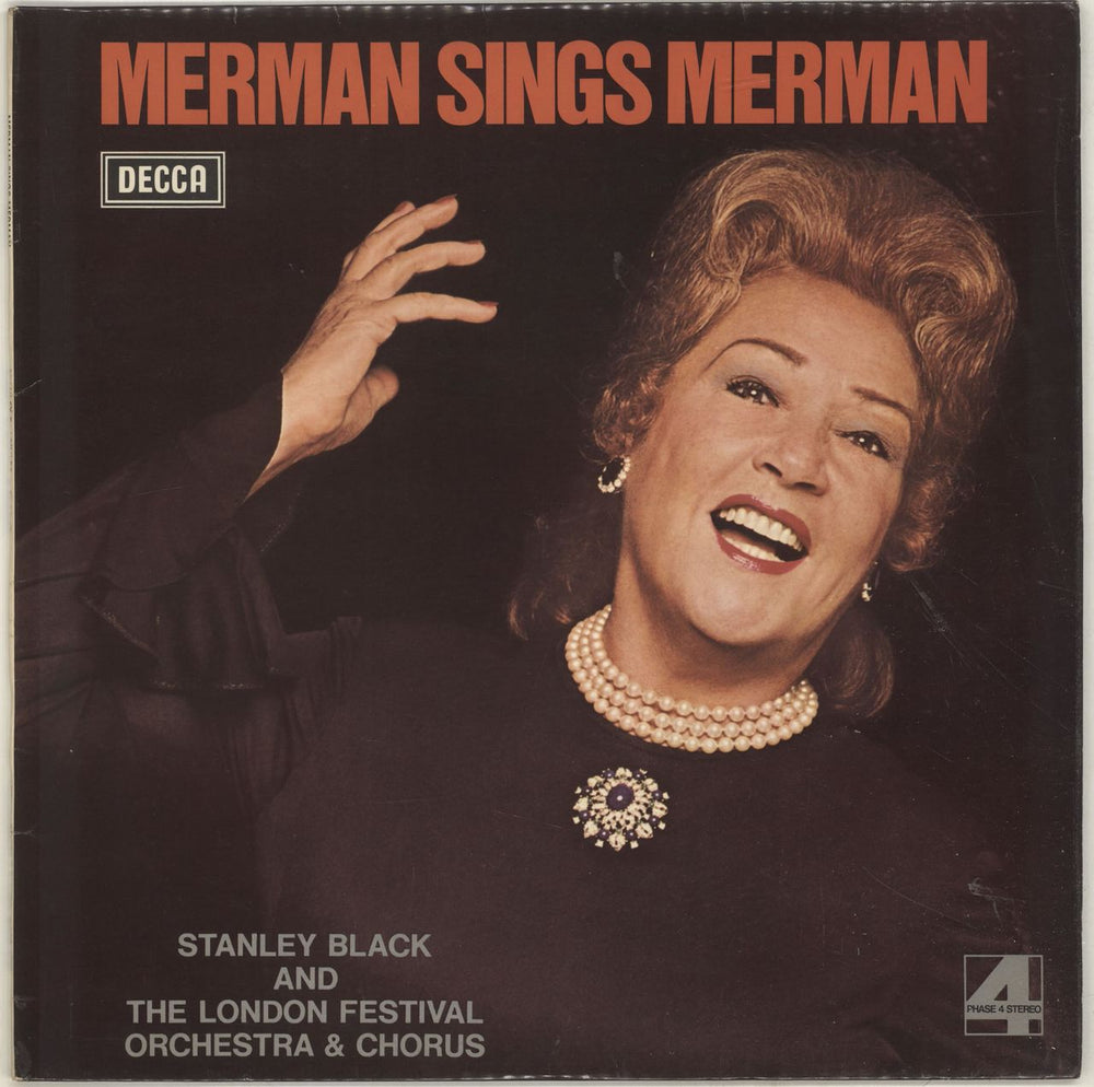 Ethel Merman Merman Sings Merman UK vinyl LP album (LP record) PFS4266