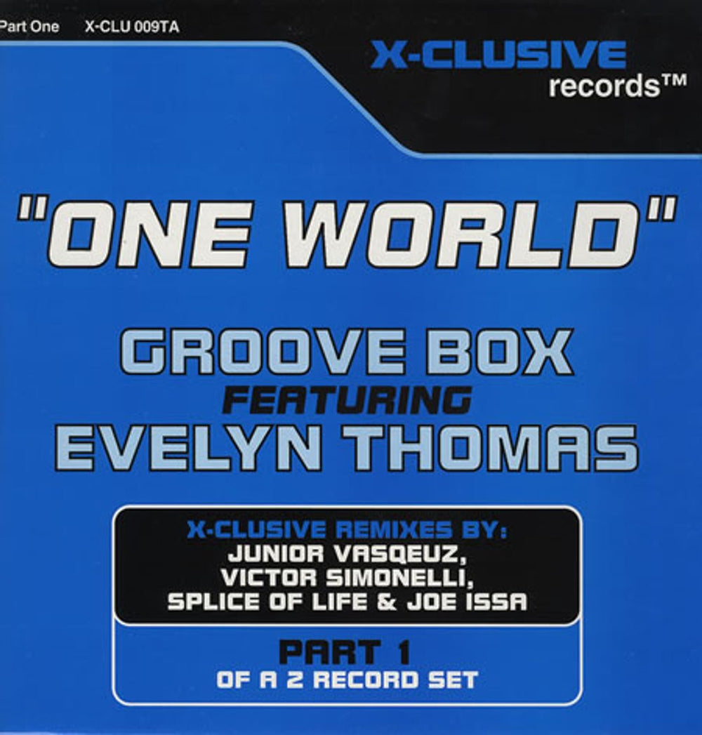 Evelyn Thomas One World UK Promo 12" vinyl single (12 inch record / Maxi-single) X-CLU009T