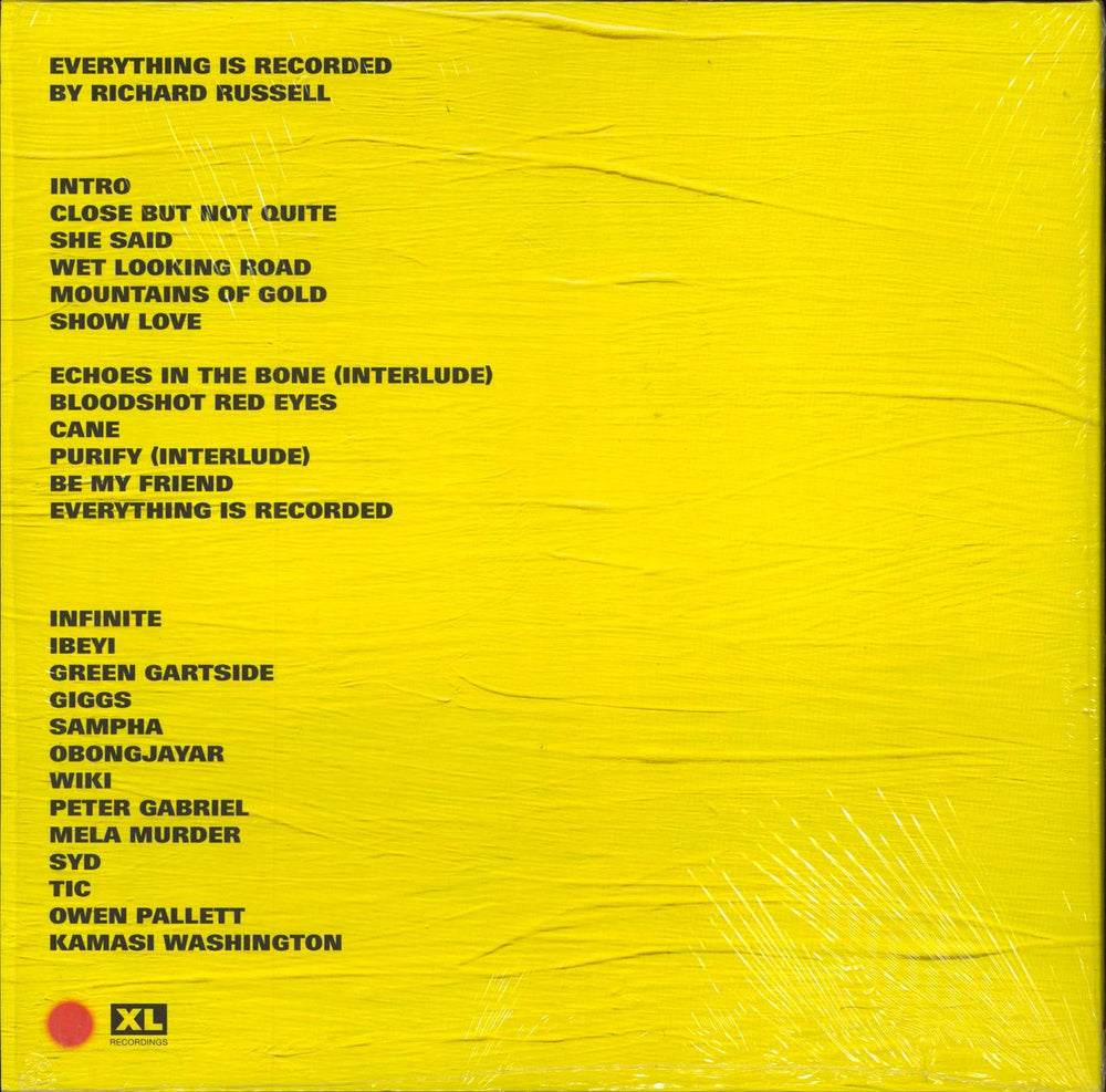 Everything Is Recorded Everything Is Recorded + CD & Three Inserts UK vinyl LP album (LP record)