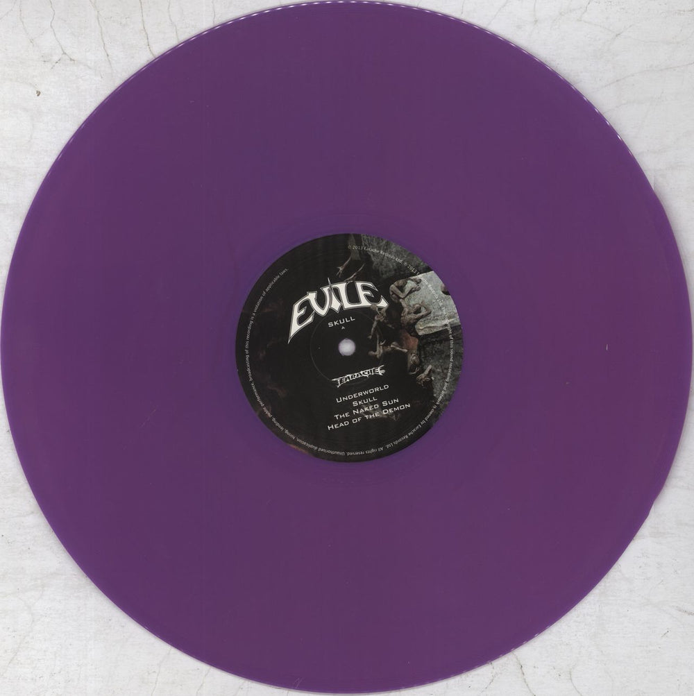 Evile Skull - Purple Vinyl UK vinyl LP album (LP record) 6XOLPSK824983