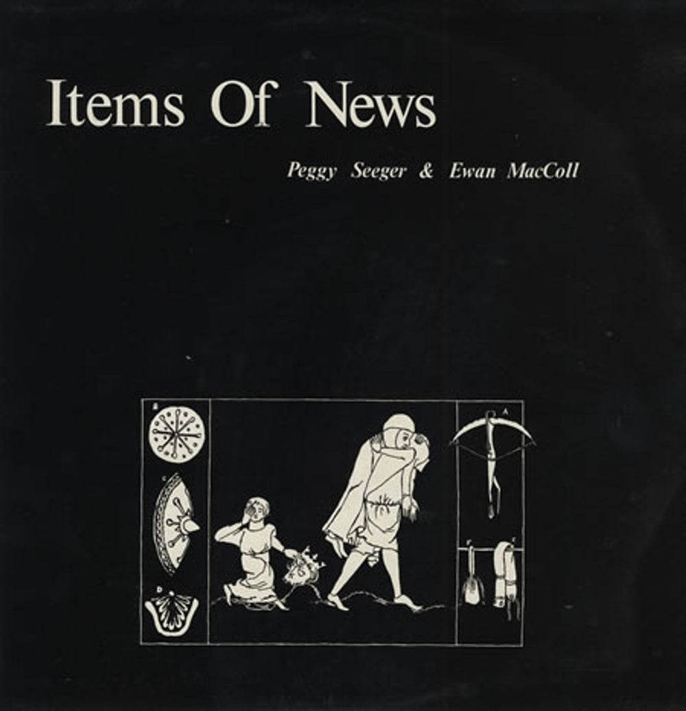 Ewan MacColl & Peggy Seeger Items Of News UK vinyl LP album (LP record) BR1067