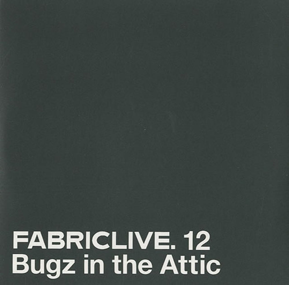 Fabric Bugz In The Attic UK Promo CD album (CDLP) FABRIC24P