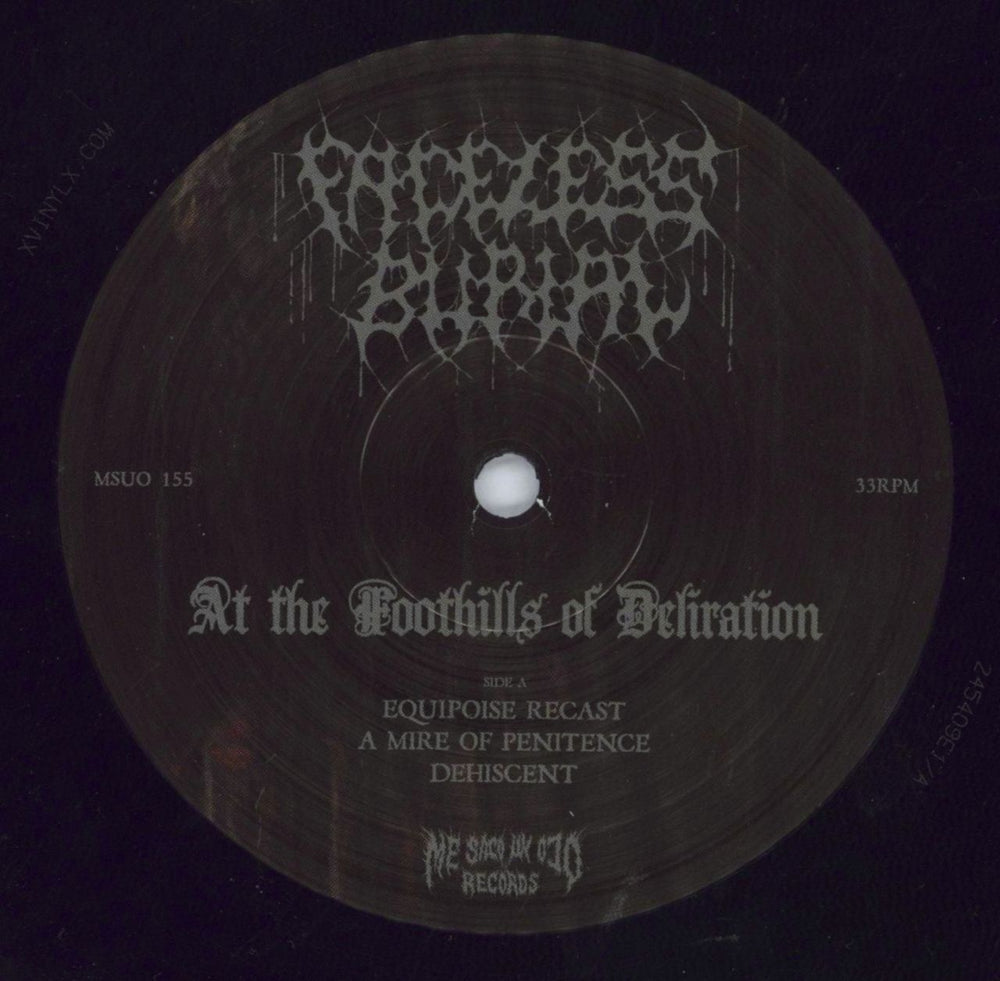 Faceless Burial At The Foothills Of Deliration UK vinyl LP album (LP record) ZCCLPAT818880