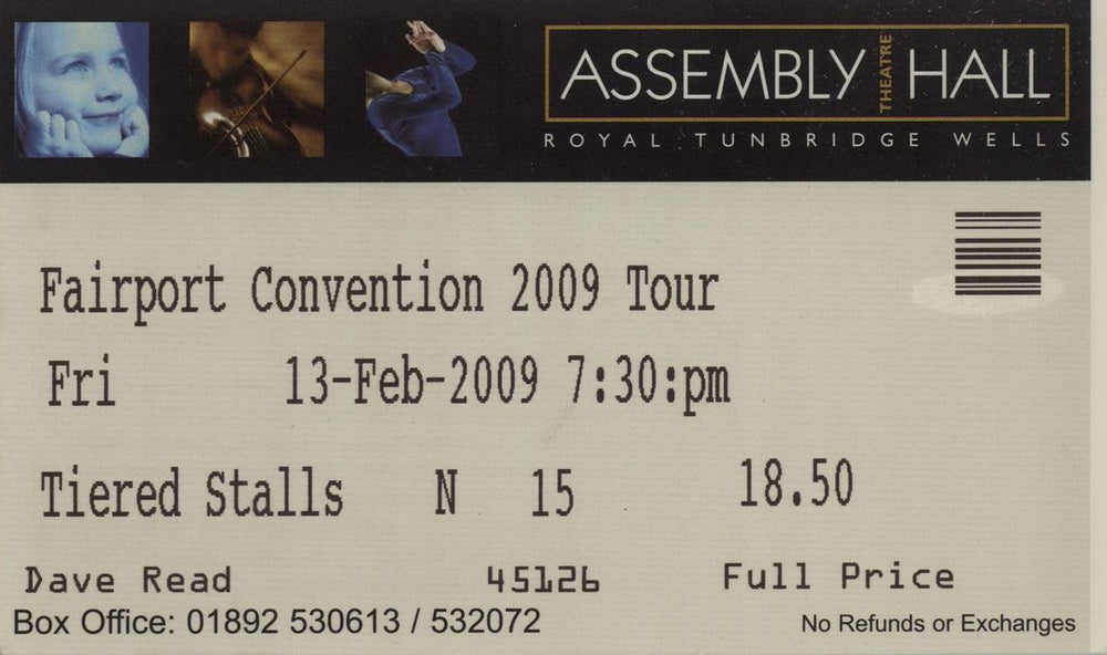 Fairport Convention 2009 Tour + Ticket Stub UK Promo tour programme F-CTRTO663366