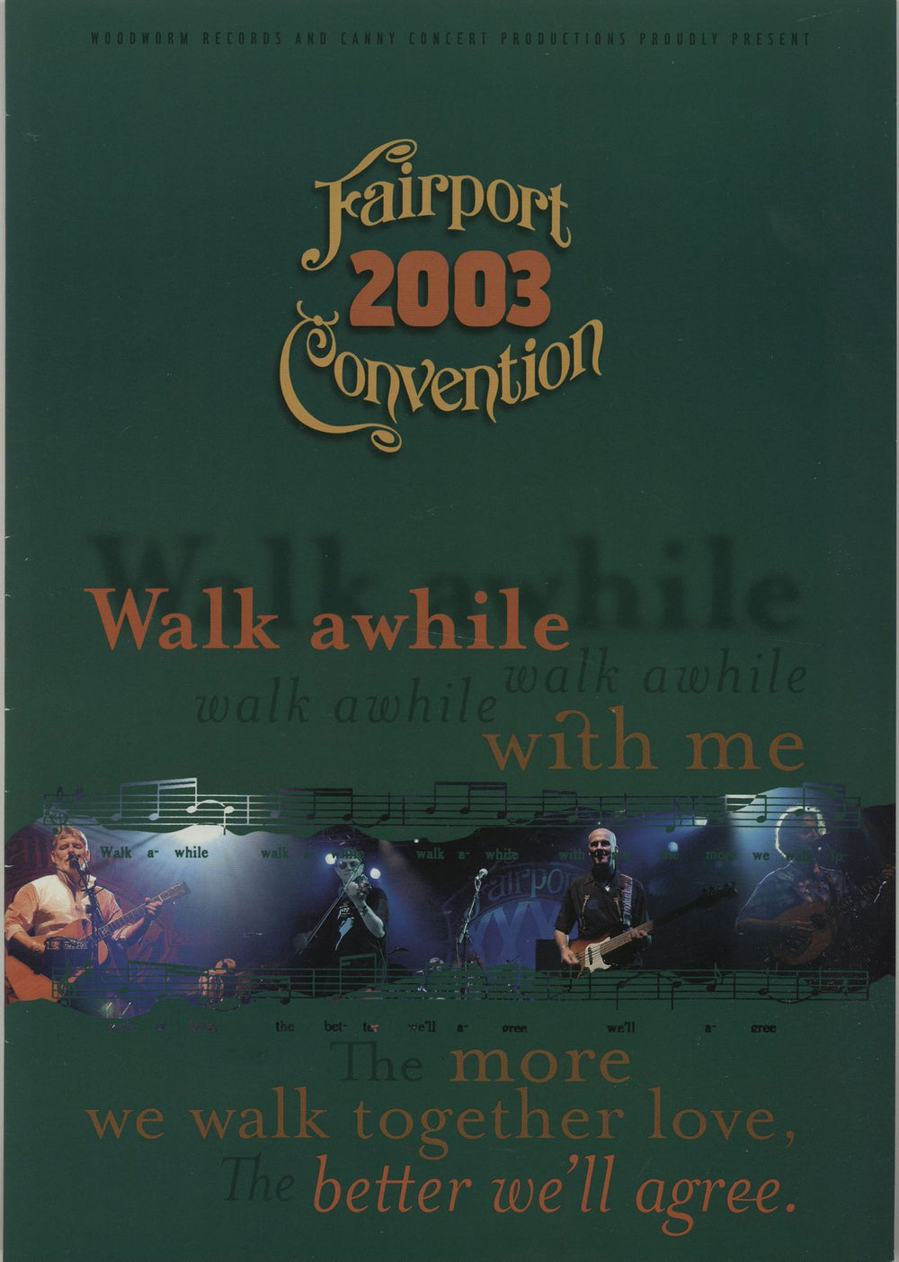 Fairport Convention Walk Awhile + Ticket Stub UK Promo tour programme TOUR PROGRAMME