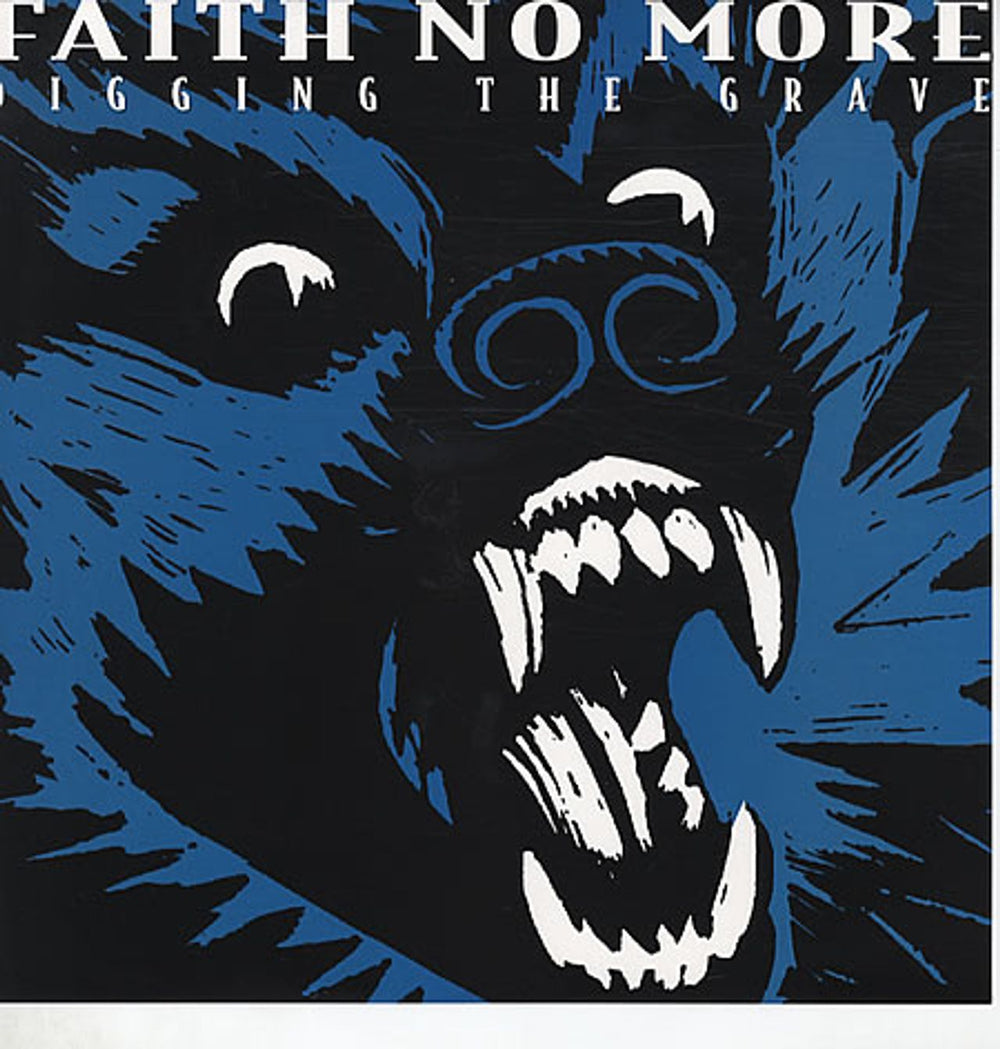 Faith No More Digging The Grave - Blue Vinyl UK 12" vinyl single (12 inch record / Maxi-single) LASHX51