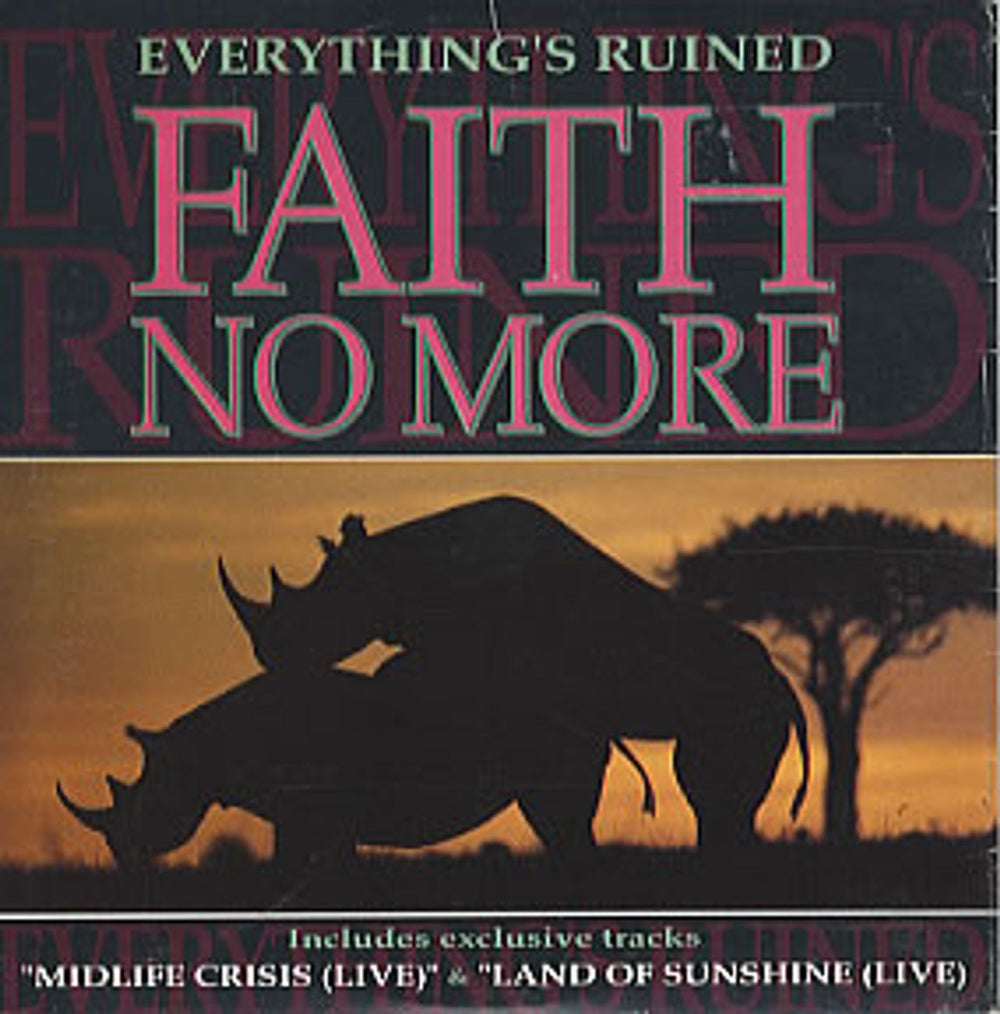 Faith No More Everything's Ruined - Part 2 UK CD single (CD5 / 5") LASCD43