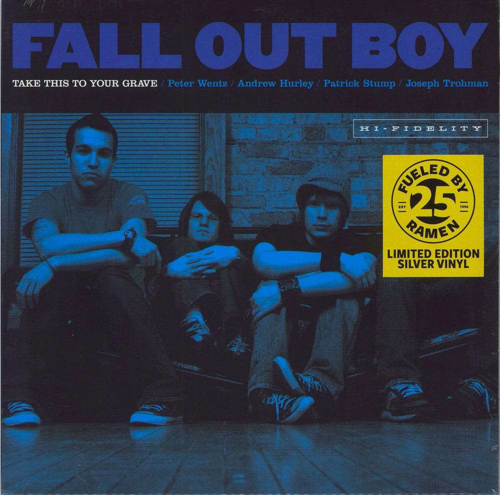 Fall Out Boy Take This to Your Grave - Silver Vinyl - Sealed US vinyl LP album (LP record) 1-645943